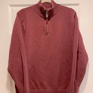 LLBean men’s quarter zip sweater